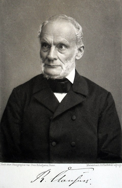 루돌프 클라우지우스(1822–1888), 테오 샤프간스 촬영. 출처: Wikimedia Commons, 퍼블릭 도메인