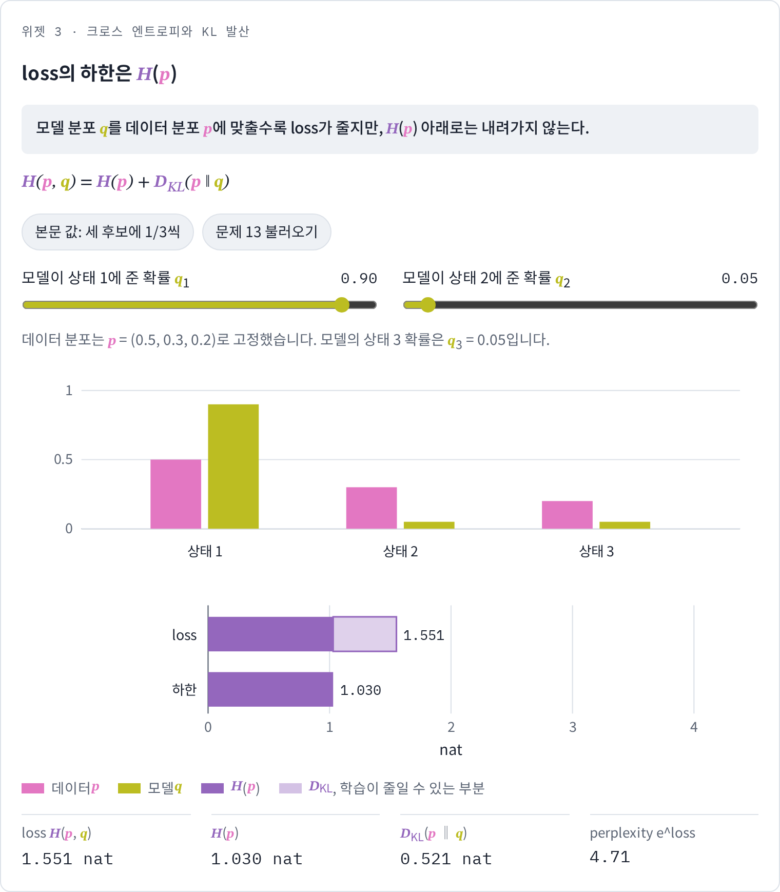 위젯 3 · 문제 13 설정
