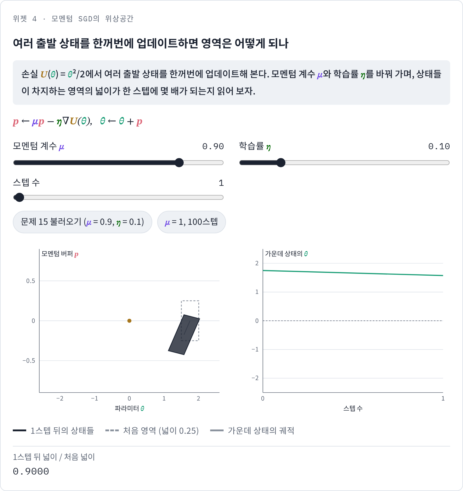 위젯 4 · 문제 15 설정