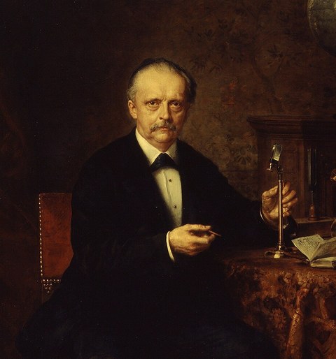 헤르만 폰 헬름홀츠(1821–1894). 루트비히 크나우스의 유화, 1881년. 출처: Wikimedia Commons, 퍼블릭 도메인