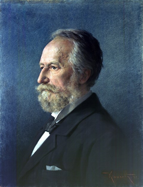 아돌프 픽(1829–1901). 안톤 클람로트의 1897년 파스텔화. 출처: Wikimedia Commons, 퍼블릭 도메인