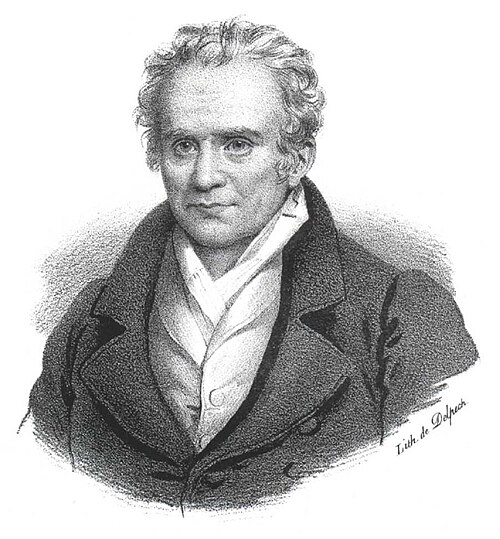 가스파르 몽주(1746–1818). 프랑수아 세라팽 델페크(François-Séraphin Delpech)의 석판화, 19세기. 출처: Wikimedia Commons(스미스소니언 도서관 소장본), 퍼블릭 도메인